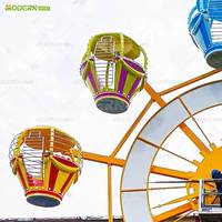 Grande Roue Miniature en Acier de 15 m pour l'Extérieur et l'Intérieur, avec Éclairage LED, Idéale pour les Fêtes Foraines, les Carnavals et les Parcs d'Attractions
