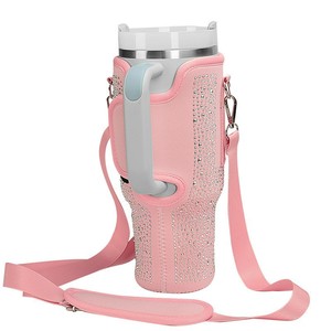 Nuovo portabottiglie strass forato <span class=keywords><strong>a</strong></span> caldo da 40 once portabicchieri per <span class=keywords><strong>auto</strong></span> in Neoprene montato per <span class=keywords><strong>auto</strong></span> e tiranno di ghiaccio - Product Image 4