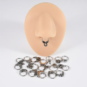 Anelli per il Naso e Orecchini per Cartilagine in Acciaio Inossidabile, Design con Ragno, Farfalla, <span class=keywords><strong>Lucertola</strong></span>, Serpente, Gioielli per il Corpo all'Ingrosso per Uso Quotidiano - Product Image 4
