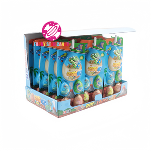 Mini oeuf de dinosaure bonbons au chocolat jouets OEM personnalisé doux surprise oeuf éclater bonbons chocolat confiture rempli boule Biscuit - Product Image 6