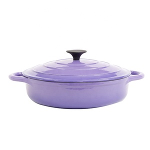 Pentola Olandese in Ghisa Smaltata Ecologica con Fondo Piatto, Compatibile con Fornelli a Gas/Induzione, per Zuppe e Brodi - Product Image 6