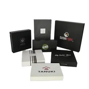 Caja de papel magnética de lujo para Sushi Go, contenedor de Sushi, buen precio