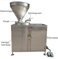 Machine à farcir les saucisses automatique à vide verticale de 15 l, machine à farcir les saucisses pneumatique à vide avec machine à clipper les saucisses