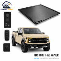 Couvre-caisse de camionnette enroulable avec serrures pour Ford F-150 2021-2024, Ford Maverick 2022-2024, Dodge Ram 1500 2019-2024, Hilux