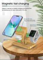 Produits tendance 2025, chargeur sans fil 4 en 1, chargeur sans fil à charge rapide 15 W pour iPhone