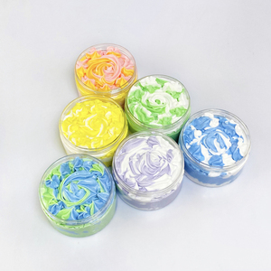 Handmade Colorful Body Scrub <strong>Rainbow</strong> Whipped <strong>Soap</strong> Base Shave Butter Skin Moisturizing Body Wash Whipped <strong>Soap</strong> Cream - Product Image 1
