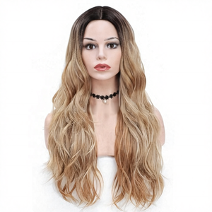 Parrucca UMS Best Seller in Fibra Sintetica Senza Capelli Veri, Senza Pizzo, Doppia Trama a Macchina, Anti-Crespo, Su Misura, per Uso Quotidiano Femminile, Offerta Speciale - Product Image 1