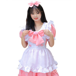 Vestido de Sirvienta Estilo Lolita Japonés, Cuello en V, Línea A, Chifón, Color Caramelo, Disfraz de Princesa para Cosplay - Product Image 4