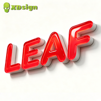 Enseigne murale personnalisée en gelée avec logo, cadre en acier inoxydable, acrylique 3D, certifiée CE, IPx7, décoration publicitaire extérieure