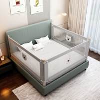 Barrière de lit pour bébé pliable et portable certifiée CE, cadre métallique, barrière de sécurité pour tout-petits, hauteur réglable, fabricant OEM