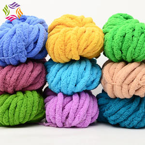 Chine Fabricant Vente en gros Prix de fil épais <span class=keywords><strong>Pas</strong></span> <span class=keywords><strong>cher</strong></span> Polyester <span class=keywords><strong>Chenille</strong></span> Gros fil pour couverture à tricoter à la main - Product Image 4