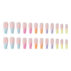 Ongles à presser durables en ABS, vente en gros, styles multiples, couverture complète, faux ongles artificiels réutilisables, manucure de salon, ongles à presser - Product Image 4