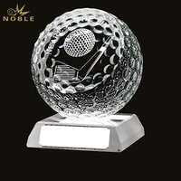 Noble – balle de Golf créative en cristal, entraînement le plus long et prix du trophée de Golf Pin le plus proche