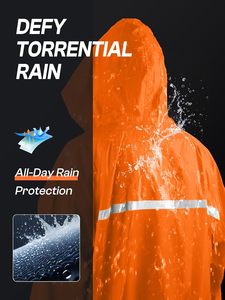 Veste de pluie réfléchissante imperméable haute visibilité respirante pour la sécurité routière, fabrication OEM - Product Image 5