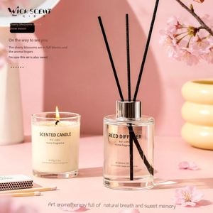 Coffret Cadeau Luxe Parfum Sakura Rose – 6 Senteurs – Bougies en Cire Végétale et Diffuseurs à Bâtonnets pour Souvenirs d'Entreprise - Product Image 3