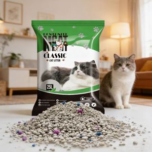 Litière pour chat en charbon actif sphérique - 99% sans poussière, hautement absorbante et anti-odeurs, disponible en 4 kg, 8 kg, 20 kg - Product Image 1