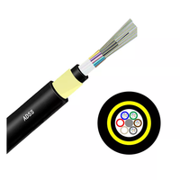 Cable ADSS G652d 6 48 Hilos 24 12 Thread Cable aéreo monomodo De Fibra Adss Cable de fibra óptica Roll