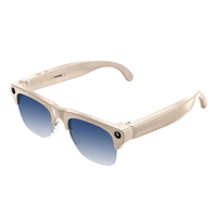 Lunettes Intelligentes Sans Fil avec Caméra 8MP, Commande Vocale IA, WiFi 6, Étanchéité IPX67, Vidéo 1280x720P pour le Sport, la Conduite et les Voyages