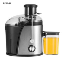 Epsilon 400w 넓은 입 주스 갈퀴 Juicer 기계 Bpa 자유로운 조밀한 과일 야채 Juicer, 이중 속도 원심 Juicer