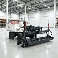 Machine à laser pour le nivellement du béton, alimentation directe usine Jiubang, moteur essence 35,5 kW haute efficacité, flèche de 6 m, 1,5 mm
