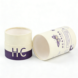 Emballage de luxe personnalisé en tube de papier pour cosmétiques et soins de la peau, boîte ronde en carton avec dorure à chaud, fabrication sur mesure - Product Image 6