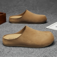 Mules à semelle souple pour hommes, pour l'extérieur, décontractées, simples, à enfiler, mules fermées à bout fermé pour hommes