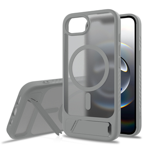 เคส PC ผิวใสแบบเรียบง่ายรู้สึกแข็งเคสโทรศัพท์เครื่องชาร์จไร้สายแม่เหล็กทรายผิวด้านสำหรับ iPhone 16E ขาตั้ง - Product Image 1