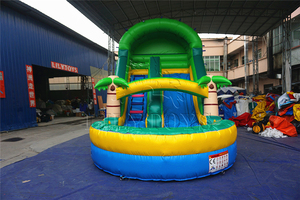 Tobogán Acuático Comercial Barato de China, Tobogán Acuático Gigante Alto y Enorme para Adultos, Tobogán Acuático <span class=keywords><strong>Curvo</strong></span> para Niños, Tobogán Inflable Doble para Exteriores con <span class=keywords><strong>Piscina</strong></span> - Product Image 2