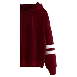 <b>Women's</b> Winter Hooded Pullover Customizable Front Logo 100% Cotton Fleece 300g Breathable Quick Dry Pockets Sports Wholesale OEM - Product Image 5