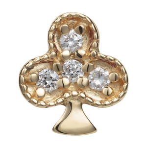 Giometal 18KT oro sólido <span class=keywords><strong>diamante</strong></span> rubí y esmeralda clubes Threadless Press Fit End <span class=keywords><strong>Tragus</strong></span> Piercing pendientes joyería del cuerpo al por mayor - Product Image 2