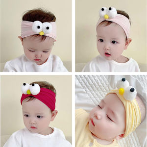 Kids Haar Accessoires Grote Vogel Ogen Baby Meisje Pasgeboren Hoofdband Stretch Cartoon Haarbanden Haar Boog Nylon Hoofdbanden Voor Baby - Product Image 5