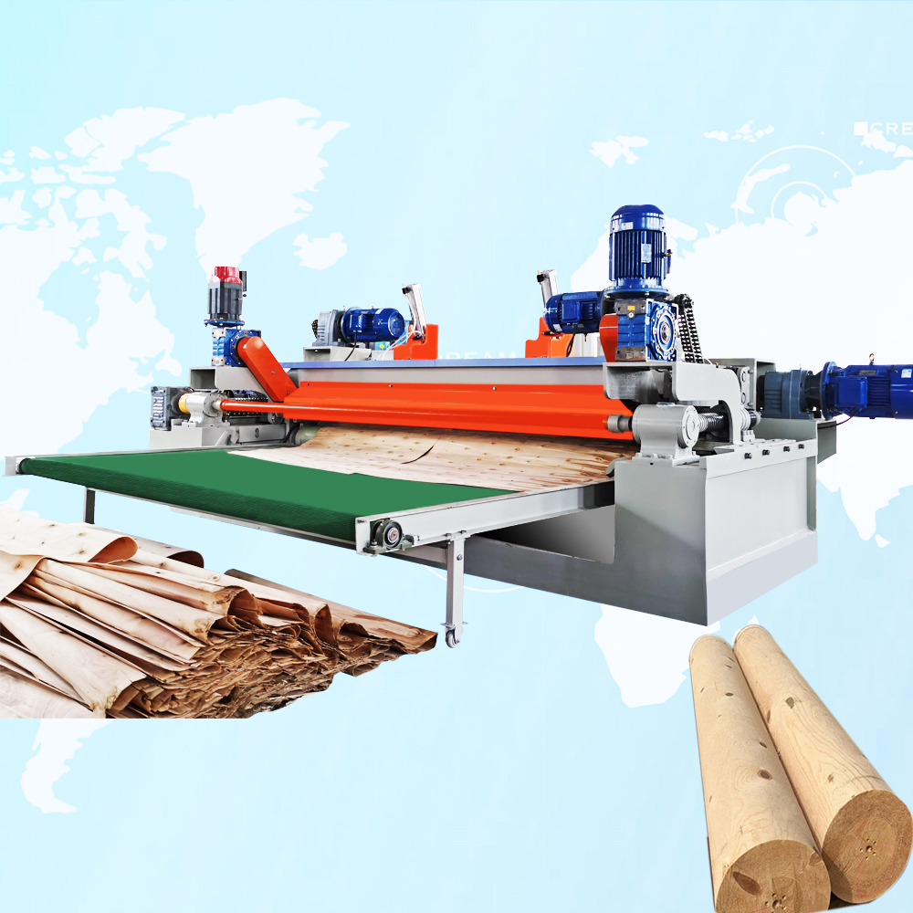 wood veneer peeling machine