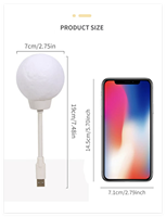 Cadeau promotionnel le moins cher veilleuse lunaire à commande vocale veilleuse gadget USB avec impression de logo