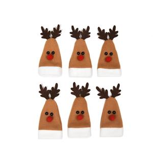 Mini chapeau <span class=keywords><strong>de</strong></span> chapeau <span class=keywords><strong>de</strong></span> Noël <span class=keywords><strong>de</strong></span> <span class=keywords><strong>renne</strong></span> <span class=keywords><strong>de</strong></span> YQ-012 pour le Topper <span class=keywords><strong>de</strong></span> couverture <span class=keywords><strong>de</strong></span> bouteille <span class=keywords><strong>de</strong></span> vin - Product Image 4