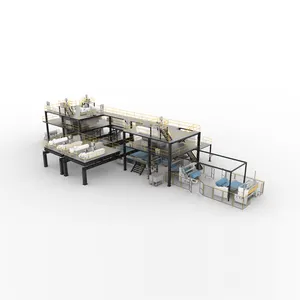 Machine de fabrication de tissus non-tissés filés et ligne de production de tissus Non tissés
