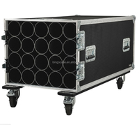 Flight Case en aluminium pour pied de microphone 20 voies-890mm de profondeur