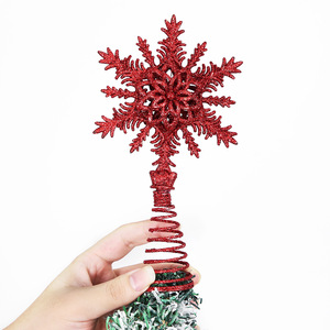 Forniture per feste di capodanno <span class=keywords><strong>oro</strong></span> argento polvere rossa fiocco di neve decorazioni per <span class=keywords><strong>albero</strong></span> di natale e ornamenti per la palla - Product Image 4