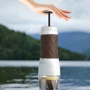 Machine à expresso manuelle 3-en-1 OEM/ODM, portable, 8 bars de pression, matériaux de qualité alimentaire, capsules/café moulu - Product Image 4