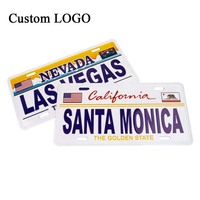 Cadre de plaque d'immatriculation de voiture en étain personnalisé - Commande en gros avec design créatif pour cadeaux d'affaires