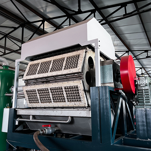 Machine de moulage de pâte à papier recyclé à prix d'usine, équipement de recyclage de papier usagé, machine de formage de pâte, machine de fabrication de barquettes à fruits et œufs en carton - Product Image 2