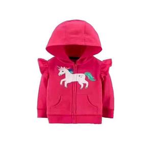 Fabbrica autunno inverno caldo cotone cappotto lungo del manicotto del fumetto del ricamo della ragazza del ragazzo rosso appena nato del bambino <span class=keywords><strong>giacca</strong></span> - Product Image 2