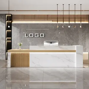 Modernes Luxus-Design Holz zähler Büro Empfangs tisch Empfangs tische