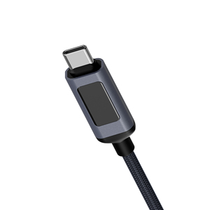 Cable de alimentación Somostel Wholesales de 3.3 pies (1 m) con carga rápida y transferencia de datos de alta velocidad, carcasa de aluminio con LED multicolor Phantom, USB - Product Image 3