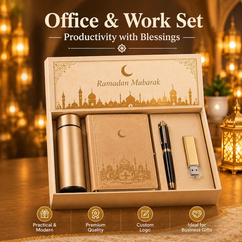 Luxury Ramadan Mubarak Corporate Gift Set Custom Logo Office Business ...