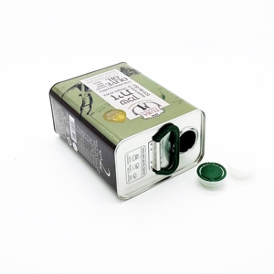Lata de aceite de oliva ecológica de 2 litros, envase vacío de calidad alimentaria para galletas, chocolate, alimento para mascotas, lata rectangular cuadrada - Product Image 5