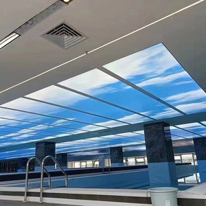 <span class=keywords><strong>Boîte</strong></span> à lumière LED de plafond en film souple sans cadre blanc, encastrée ou suspendue, personnalisable, directement de l'usine - Product Image 1