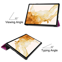 Étui magnétique intelligent antichoc pour Galaxy Tab S7 FE 12,4 pouces et Samsung Tab S8 Plus S7 Plus, housse de qualité originale