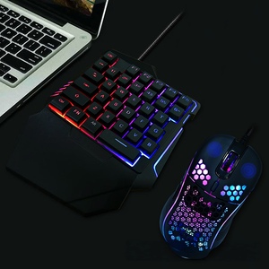 Juego combinado de teclado y ratón portátil para juegos de deportes electrónicos con retroiluminación RGB para teléfono, portátil, PC, <span class=keywords><strong>PUBG</strong></span> - Product Image 4