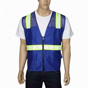 Custom Men's <b>Reflective</b> Vest <b>Jacket</b> Workwear Mesh Shirt with Safety <b>Reflective</b> Pockets Personalized Logo - Product Image 2