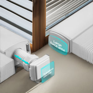 USB Rechargeable Double Cell <strong>Honeycomb</strong> Vertical Cellular <strong>Blinds</strong> French Hotel-Style No Drill Electric Motorized Built-In WIFI - Product Image 4